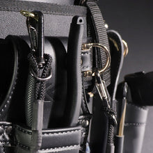 Load image into Gallery viewer, Two-tiered holder (black/gold) LIGHT PU LEATHER SERIES 42048062000029 FUJIYA