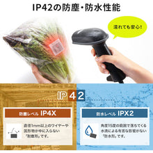 Load image into Gallery viewer, Barcode Reader BCR-2DJP4BK SANWA