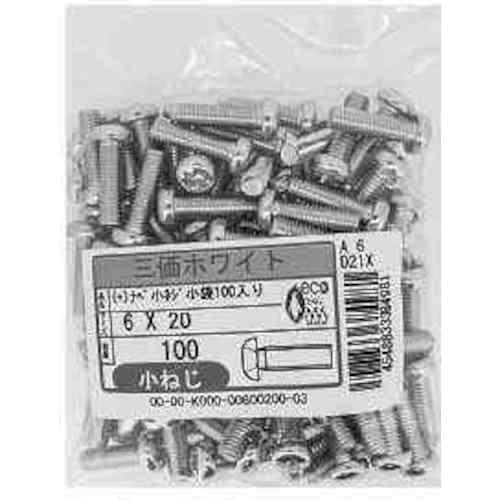 Trivalentzinccr+3  white100pcs Pack(+)MachineScrew Pan    0000K0000025005003  SUNCO