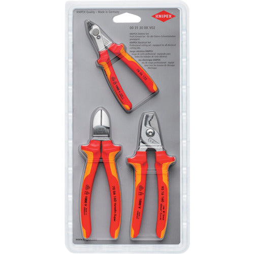 KNIPEX VDE Cutting Set 3 Pieces  003130BKV02  KNIPEX