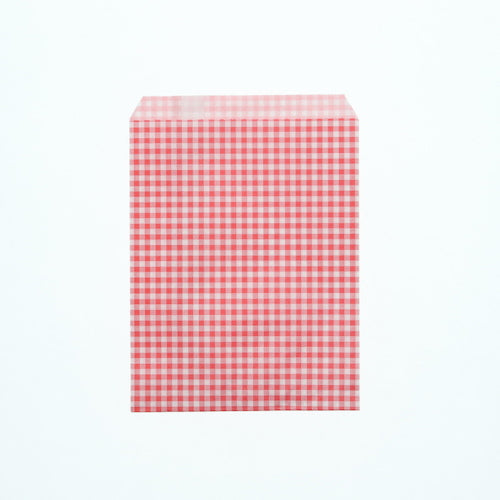 Paper Bag R type Gingham mini Red R-70  006521205  HEIKO