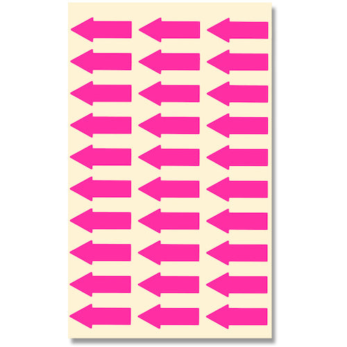 Tag sticker Arrow No.647 Fluorescent Pink 12X27   007062131  HEIKO