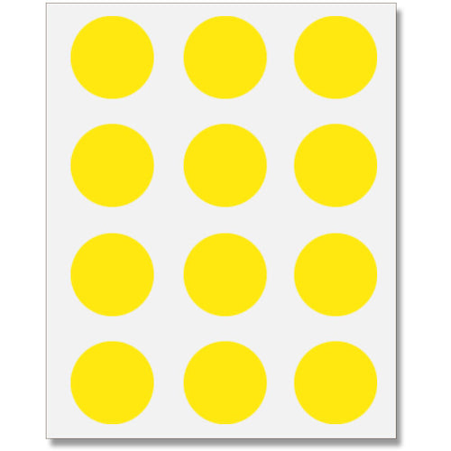 Tag sticker 28 No.443 Yellow    007067664  HEIKO