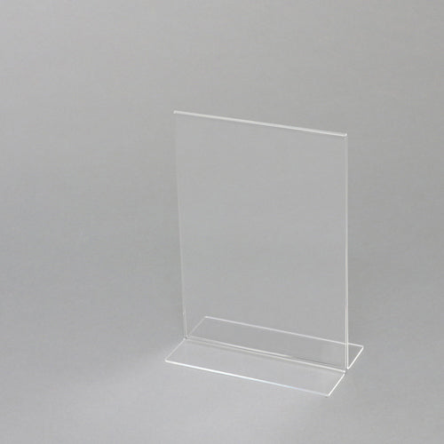 Acrylic sign holder T Shabe Double Sided A5 Vertical    007306272  HEIKO