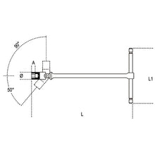 Load image into Gallery viewer, T-Handle Long Wrench with Swivelling Hexagon Socket  009520410  Beta
