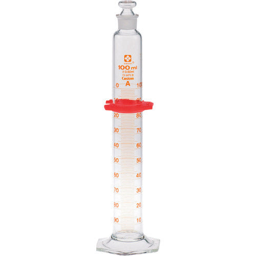 Graduated Cylinder CustomA with Glass Stopper 100mL  026580-100  SIBATA