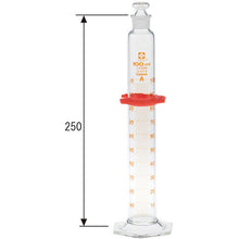 Load image into Gallery viewer, Graduated Cylinder CustomA with Glass Stopper 100mL  026580-100  SIBATA
