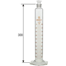 Load image into Gallery viewer, Graduated Cylinder CustomA with Glass Stopper 200mL  026580-200  SIBATA
