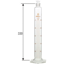 Load image into Gallery viewer, Graduated Cylinder CustomA with Glass Stopper 250mL  026580-250  SIBATA
