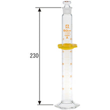 Load image into Gallery viewer, Graduated Cylinder CustomA with Glass Stopper 50mL  026580-50  SIBATA
