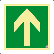 Load image into Gallery viewer, Glow-in-the-Dark Emergency Exit Guide Sticker for Floor  070013  GREEN CROSS
