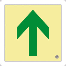 Load image into Gallery viewer, Glow-in-the-Dark Emergency Exit Guide Sticker for Floor  070016  GREEN CROSS
