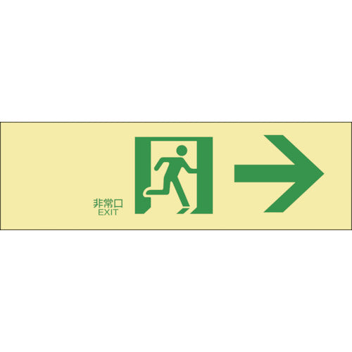 High-Intensity Glow-in-the-Dark Emergency Exit Guide Sticker  071901  GREEN CROSS