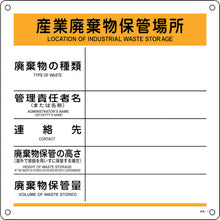 Load image into Gallery viewer, Waste Storage Sign  075007  GREEN CROSS
