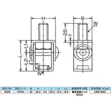 Load image into Gallery viewer, Steel Square type Hanger with  Threaded Rod  10102817  DAIDOHANT
