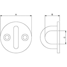 Load image into Gallery viewer, Stainless Steel Eye Plate (round)  10104119  DAIDOHANT
