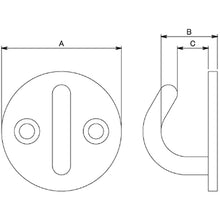 Load image into Gallery viewer, Stainless Steel Open Eye Plate  10104120  DAIDOHANT

