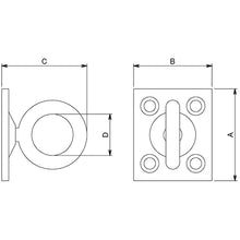 Load image into Gallery viewer, Stainless Steel Revolving Eye Plate  10104136  DAIDOHANT
