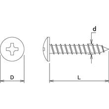 Load image into Gallery viewer, Unichrome Mushroom Head Tapping Screw  10183848  DAIDOHANT
