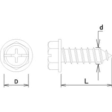 Load image into Gallery viewer, Chromate Hex Head Tapping Screw With flange  10183927  DAIDOHANT
