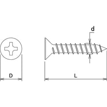 Load image into Gallery viewer, Black Flat Head Tapping Screw  10185567  DAIDOHANT
