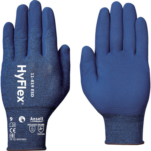 Electrostatic Discharge Gloves Hyflex 11-819  11-819-10  Ansell