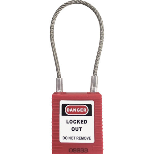 Lockout Cable Pad Lock  14685-1  SAFERUN