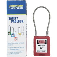 Load image into Gallery viewer, Lockout Cable Pad Lock  14685-1  SAFERUN
