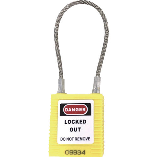 Lockout Cable Pad Lock  14686-1  SAFERUN