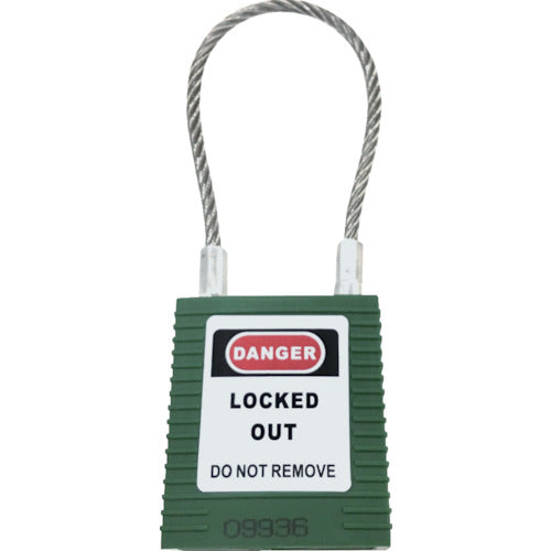 Lockout Cable Pad Lock  14688-1  SAFERUN