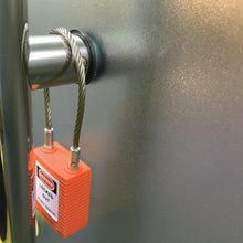 Load image into Gallery viewer, Lockout Cable Pad Lock  14690-1  SAFERUN
