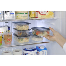 Load image into Gallery viewer, Plastic Food Pack Square 400Ml 2Pc Set Clear   1834-CBLK  inomata
