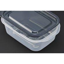 Load image into Gallery viewer, Plastic Food Pack Square 270Ml 2Pc Set Clear   1841-CBLK  inomata
