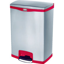 Load image into Gallery viewer, Slim Jim Step-On Stainless Steel Front Step Containers  1902002  Rubbermaid
