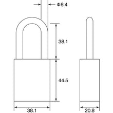 Load image into Gallery viewer, Safety Padlock  195063  GREEN CROSS
