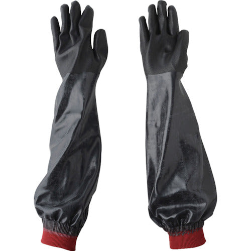 Interlocked Cotton Lined Natural Rubber Gloves  214V-55-L  ATOM