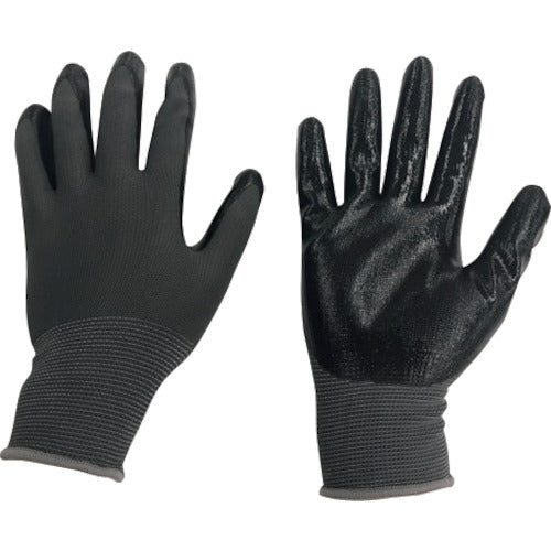 13G Nitril Coated Gloves POWER BLACK  220229  MITANI