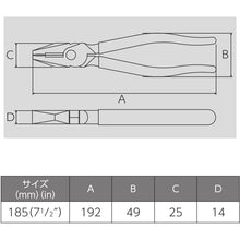 Load image into Gallery viewer, High Leverage Side Cutting Pliers  265AK-185  VICTOR
