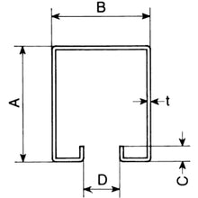 Load image into Gallery viewer, Steel Hanging Sliding Door Rail  0009-00201  YABOSHI
