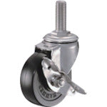 Load image into Gallery viewer, Stainless Threadedstem Rubber Caster  315SA-R75  HAMMER CASTER
