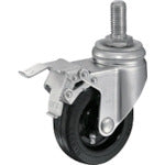 Load image into Gallery viewer, Stainless Threadedstem Rubber Caster  315SA-RU100  HAMMER CASTER
