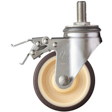 Load image into Gallery viewer, Stainless Threadedstem Urethane Caster  315SA-UB125  HAMMER CASTER
