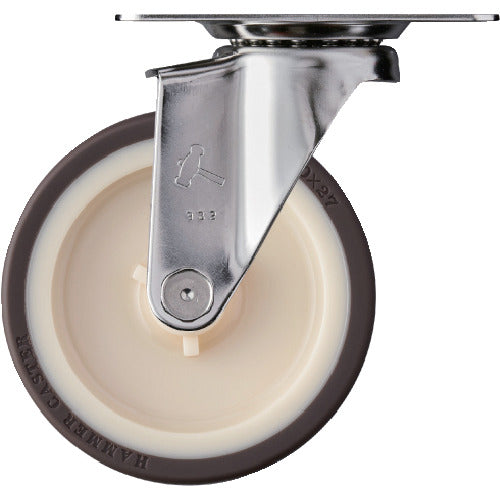 Stainless Topplate Urethane Caster  320E-UR100  HAMMER CASTER