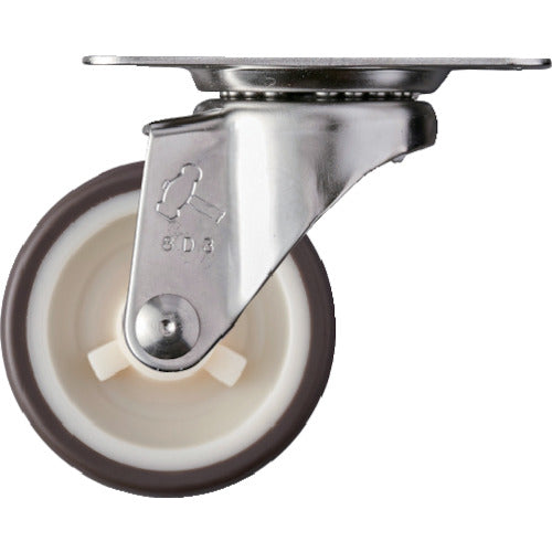 Stainless Topplate Urethane Caster  320E-UR50  HAMMER CASTER