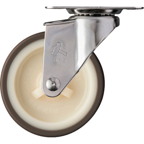 Stainless Topplate Urethane Caster  320E-UR75  HAMMER CASTER