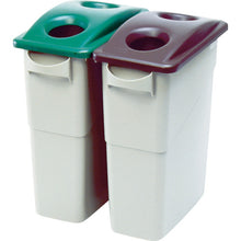 Load image into Gallery viewer, Slim Jim Waste Container with Handles 15-Gal  354102  Rubbermaid
