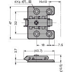 Load image into Gallery viewer, mounting plate  160-026-846  SUGATSUNE
