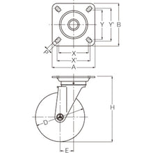 Load image into Gallery viewer, Topplate Urethane Caster  400S-URB100  HAMMER CASTER
