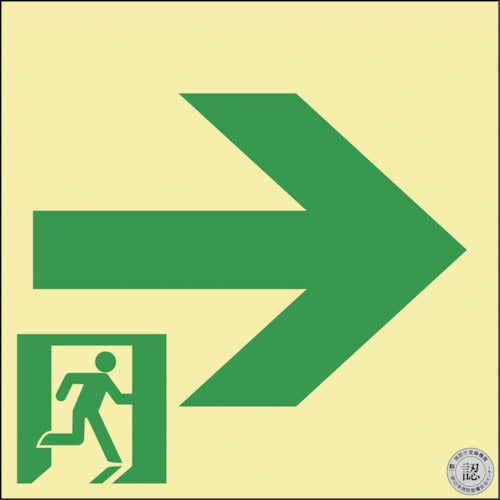 Emergency Exit Guidance Sign Passageway  408008  GREEN CROSS