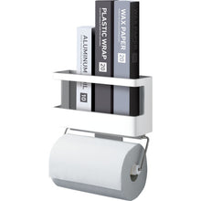 Load image into Gallery viewer, WALL MOUNTED KITCHEN WRAP &amp; PAPER TOWEL HOLDER BY MAGNET  411205  ASVEL
